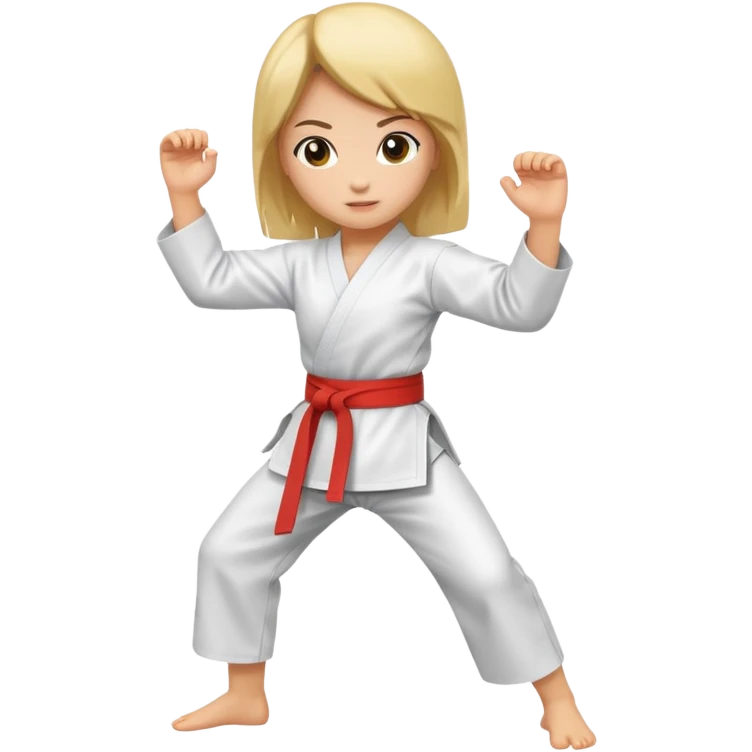 Karate girl emoji