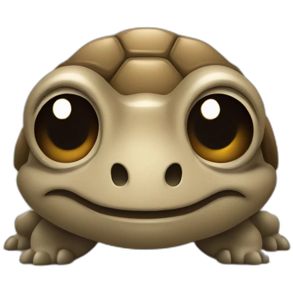 Tortue sur taupe emoji
