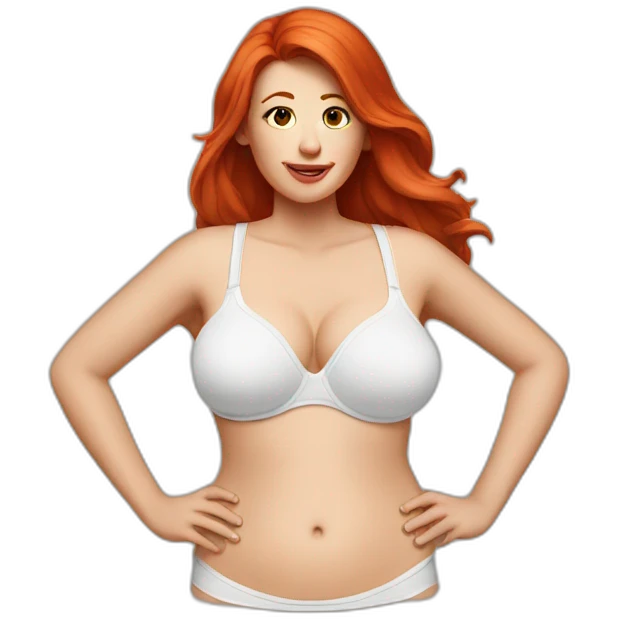 large-chested-white-woman-bras-red-head emoji
