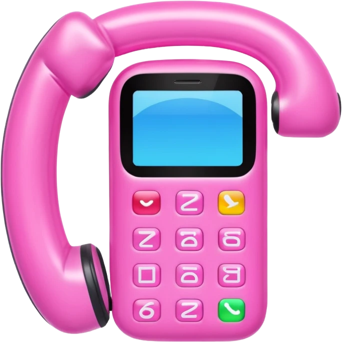 KAWAII pink INFLATABLE scrolling phone SCULPTURE  emoji