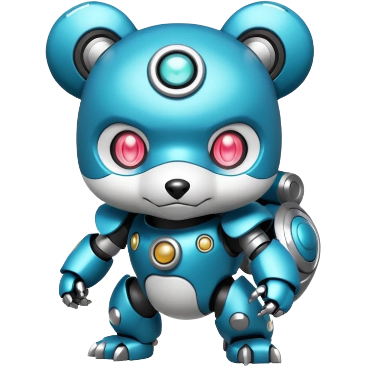 Badass Rosy Scary Oshawott-Robo-Pokémon emoji