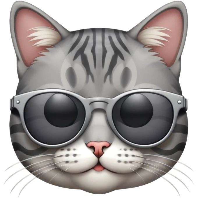 Cat wearing sunglasses emoji