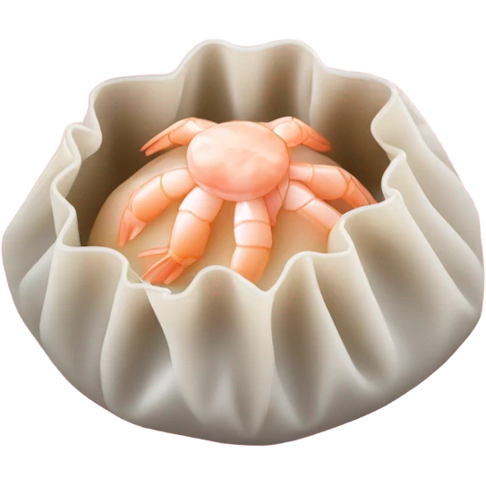 Shrimp dumpling Har gow emoji