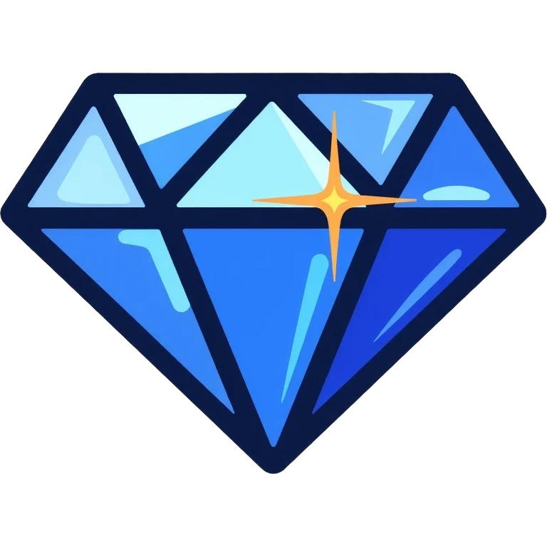 sparkling blue sapphire gem emoji