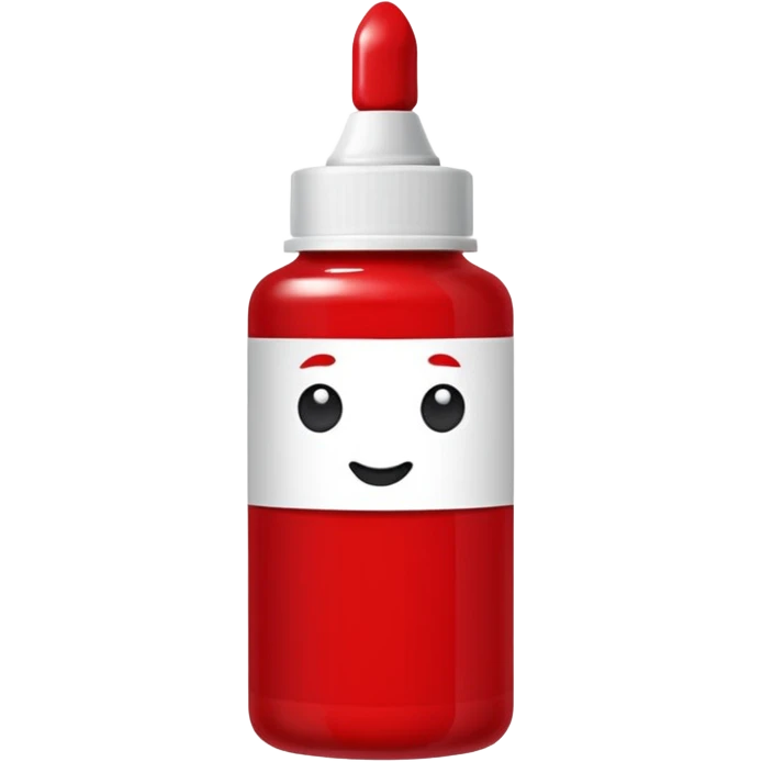 red Acrylic paint emoji