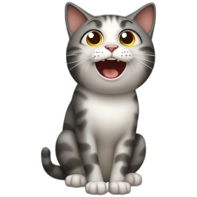 cat throwing up emoji