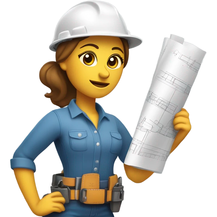 woman builder emoji