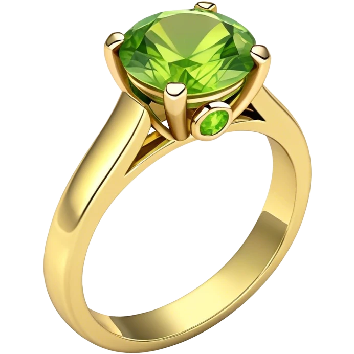 Peridot birthstone ring emoji