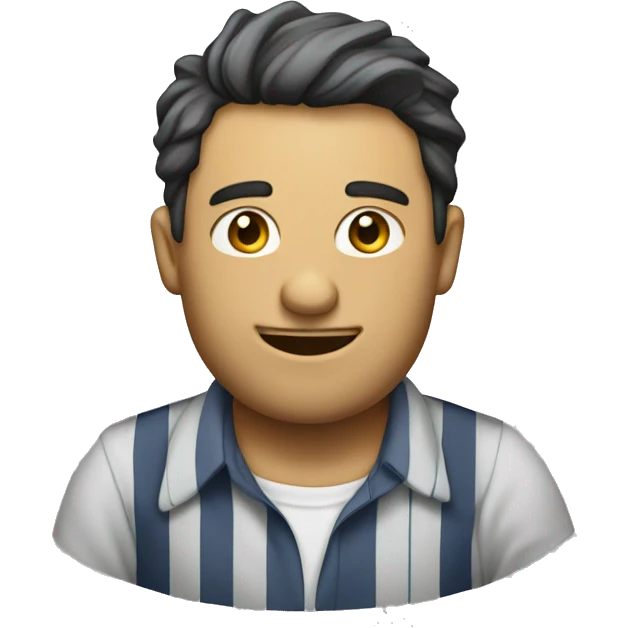 Ladron de camisa de rayas emoji