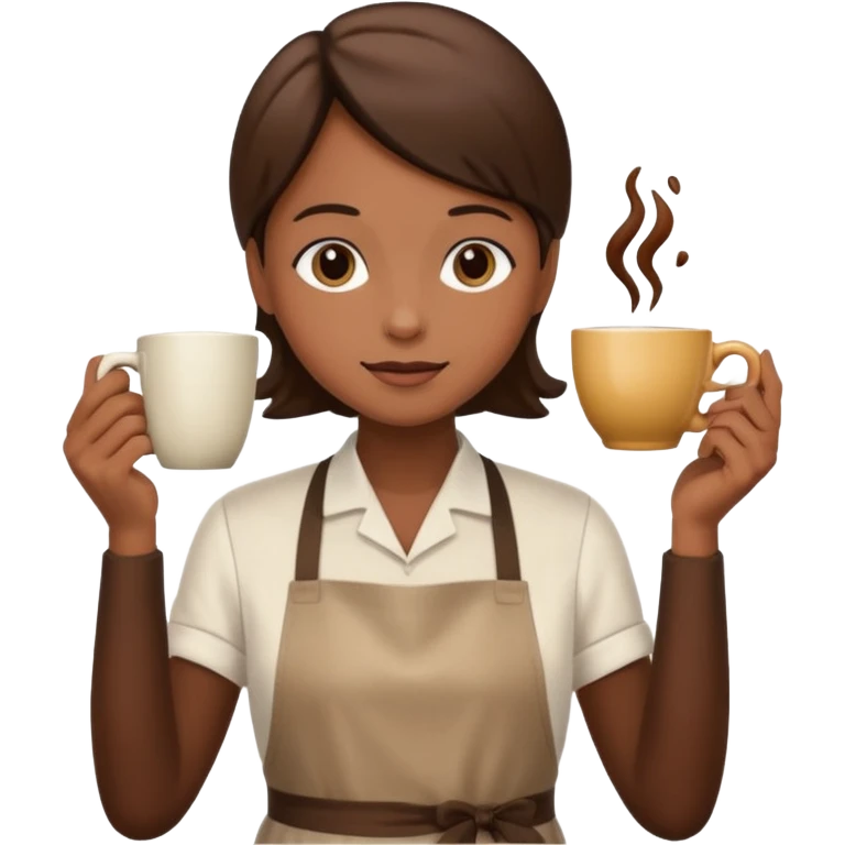 hazme una persona atendiendo una cafeteria universitaria emoji