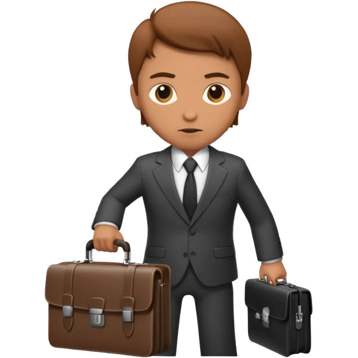 Spy with briefcase emoji