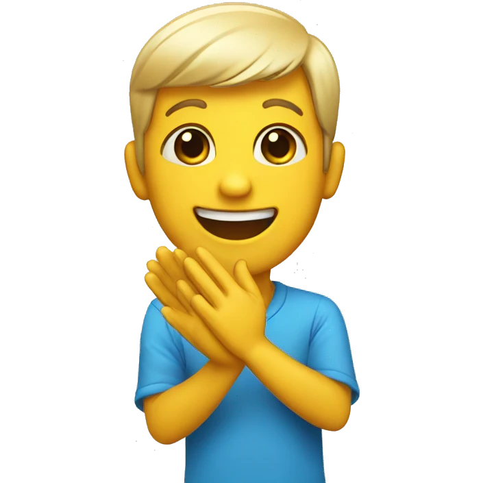 Happy clapping emoji