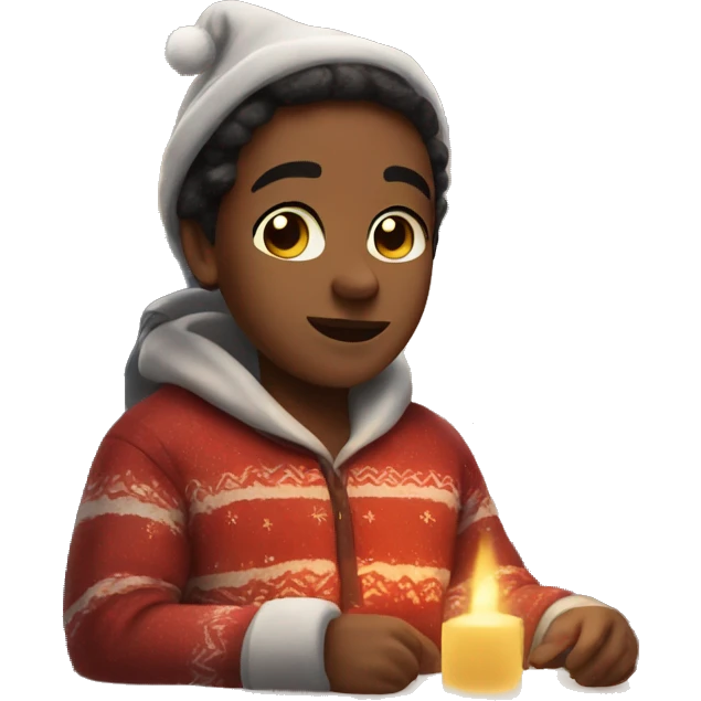 Cozy Christmas vibes emoji