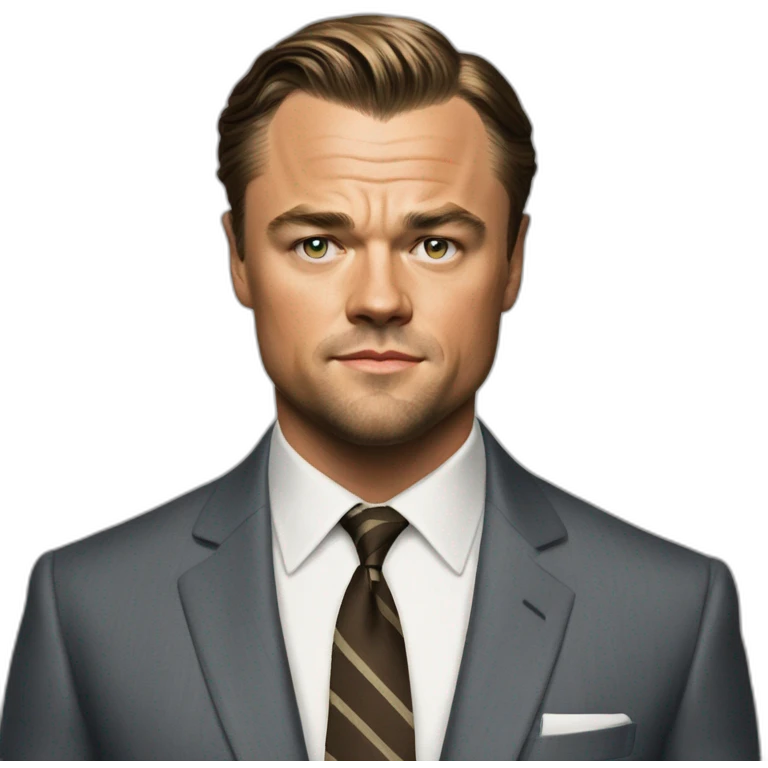 dicaprio in the wolf of wallstreet emoji