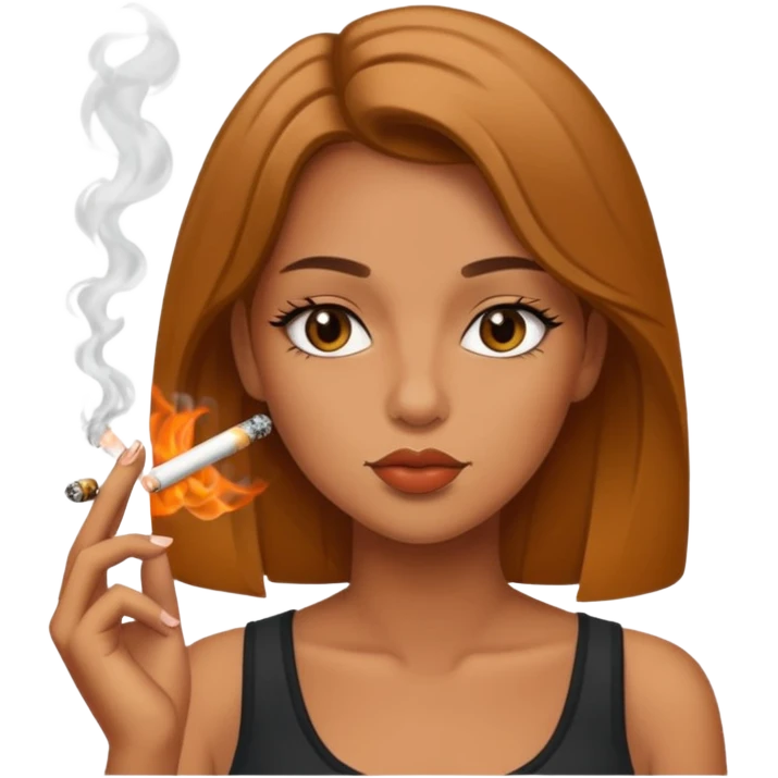 smoking girl emoji