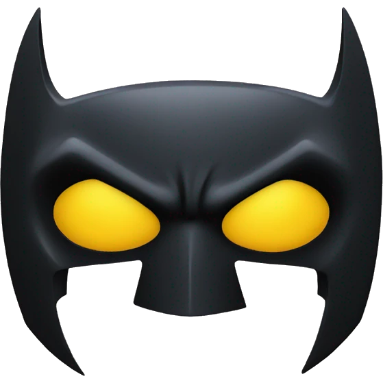 Batman yellow logo emoji