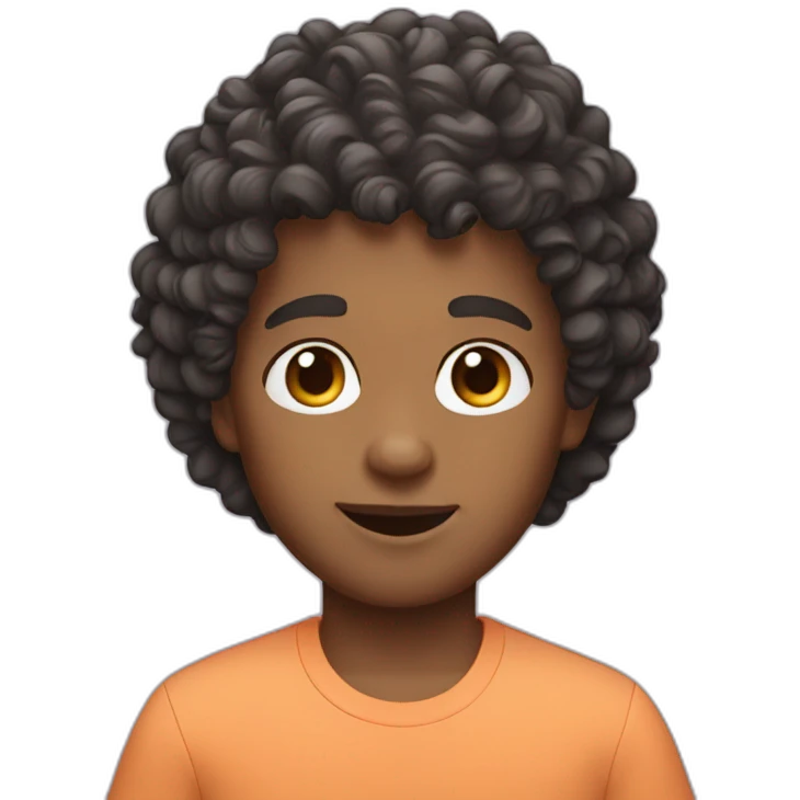 memoji curly hair boy emoji