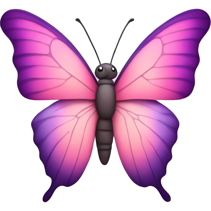 butterfly with purple and pink wings emoji