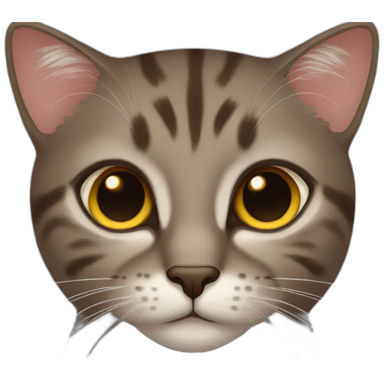 european cat dark brown eyes emoji