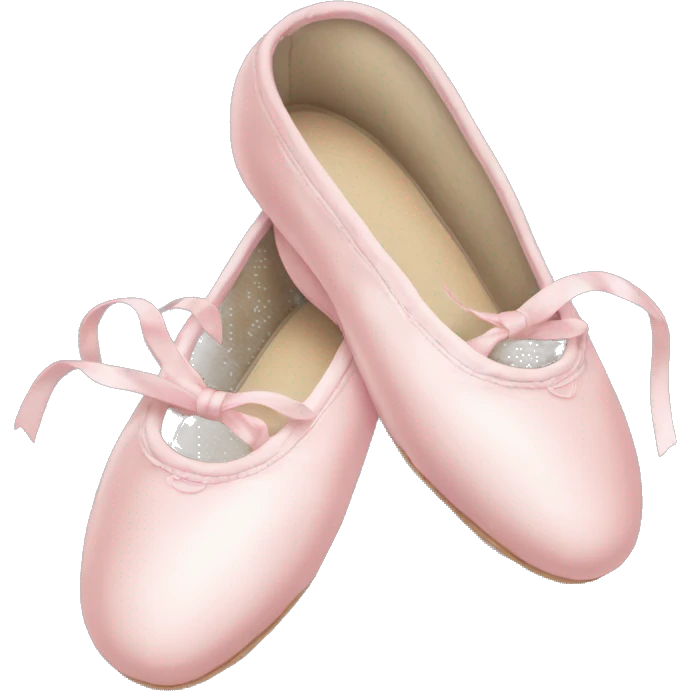 Pale pink ballet shoes emoji