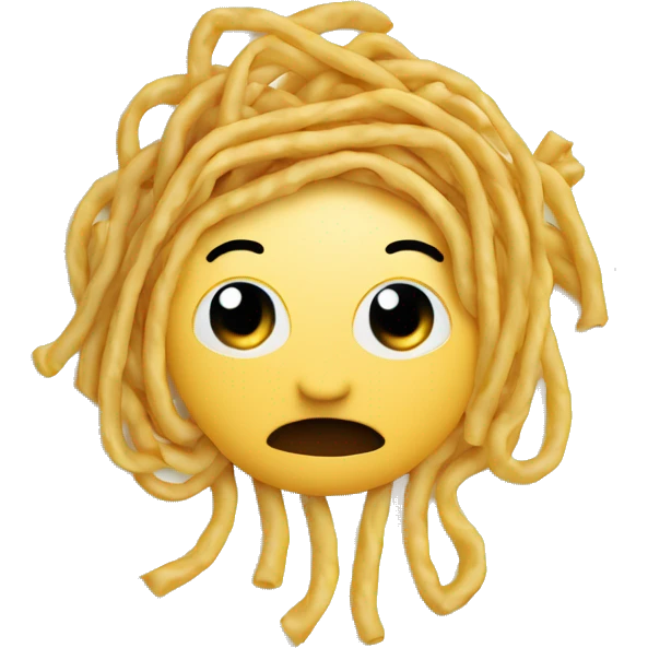 Chinese noodles on plate emoji
