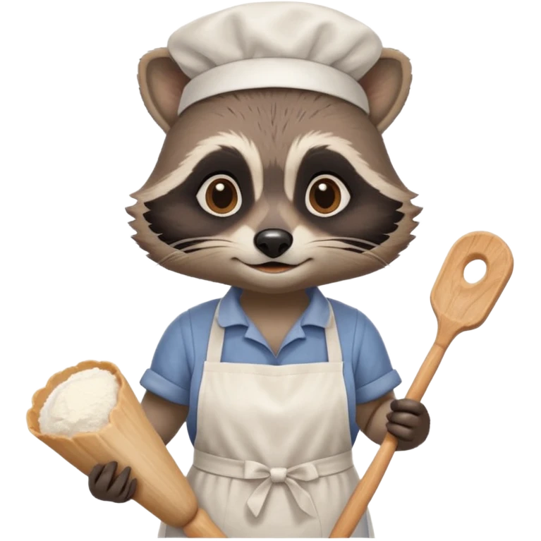 baker raccoon emoji