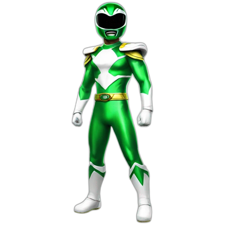 green power ranger full body emoji