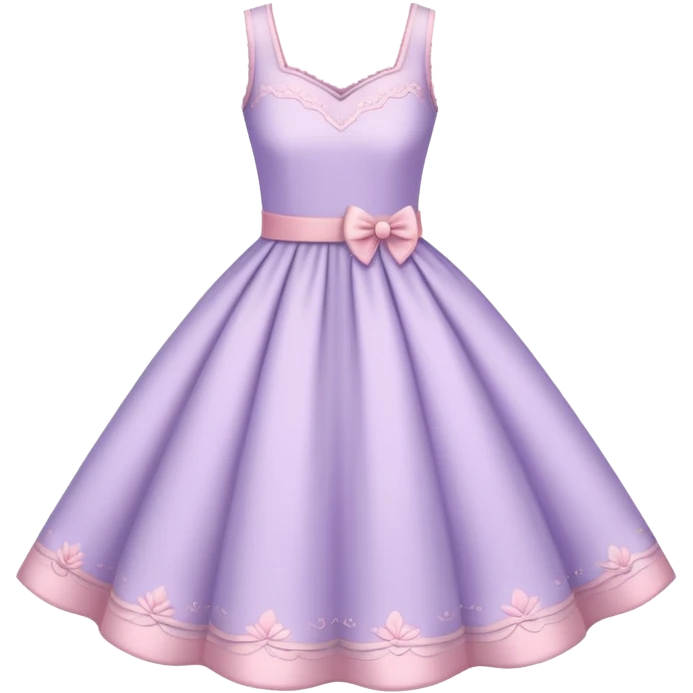 very light lavender rosy dress emoji