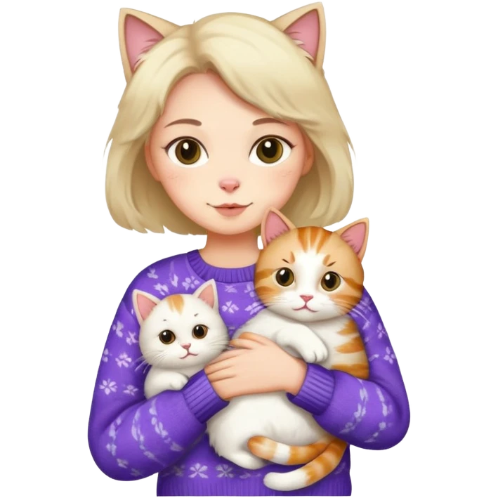 Cat lady emoji