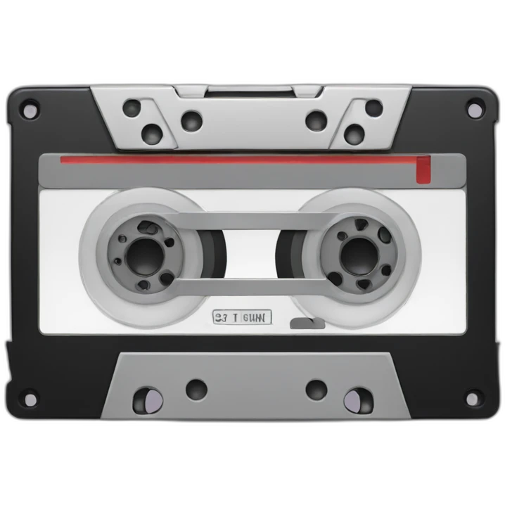 Cassette audio emoji