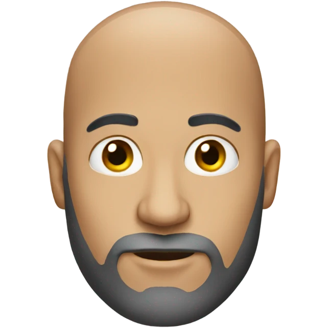 bald man with beard emoji