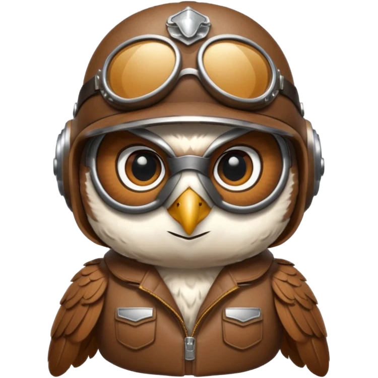 pilot owl no human emoji