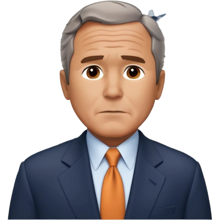  emoji of the world trade center with a plane crashed into it and george bush on a phone in front of it emoji
