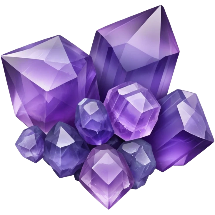 Fluorite crystal cluster emoji