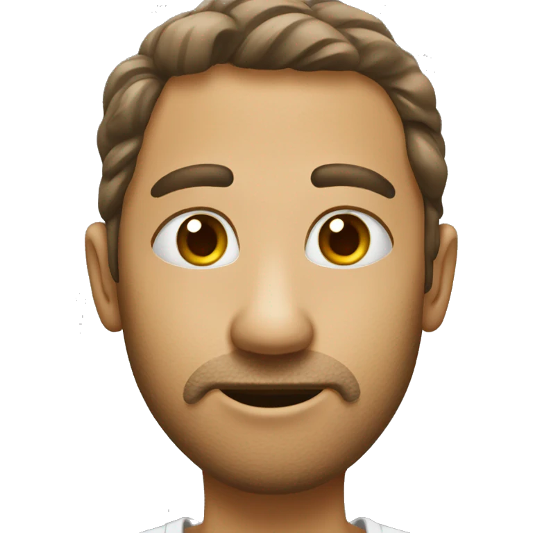 glue on face emoji