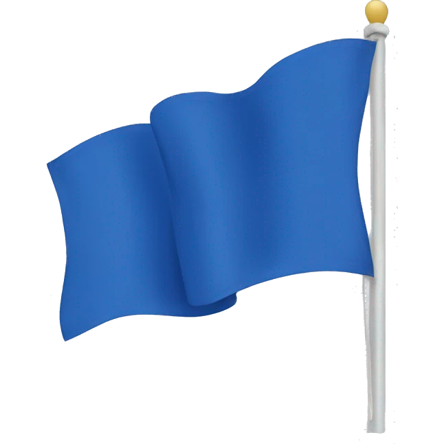 Blue flag  emoji