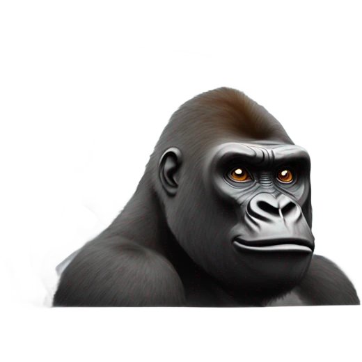 Gorilla hanging out of the window in a Porsche gt3 rs emoji