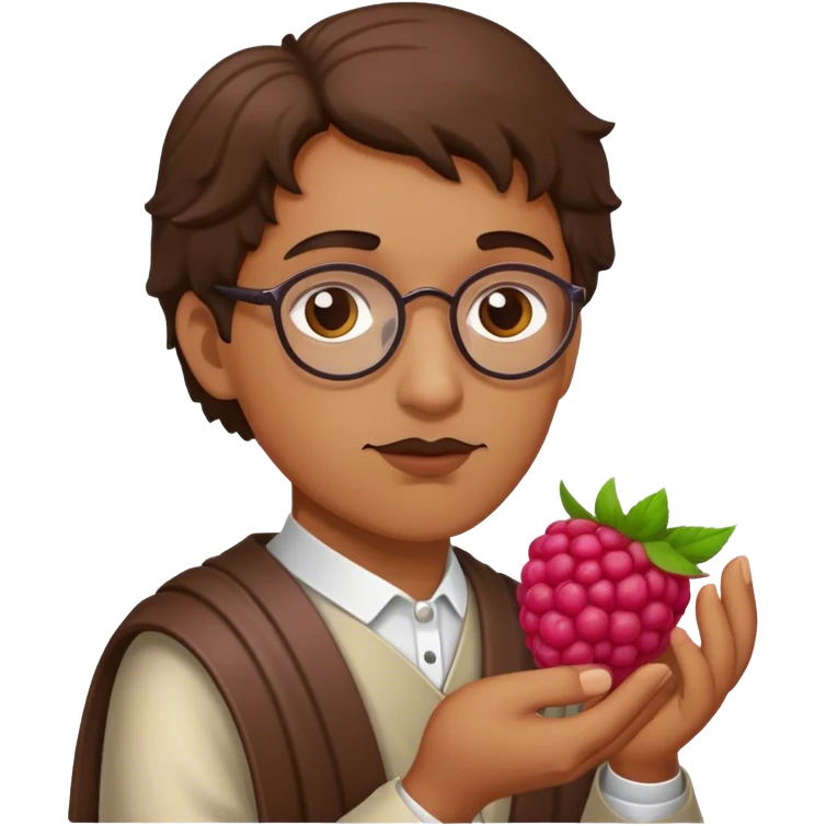 Philosopher raspberry emoji