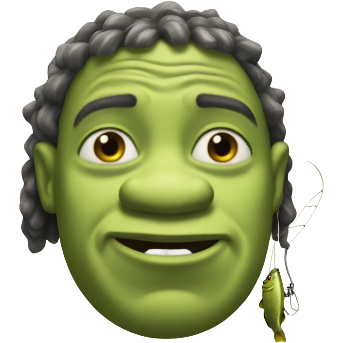 Fishing Shrek emoji