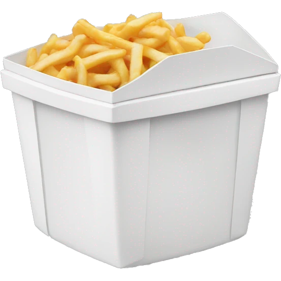 White takeout container  emoji