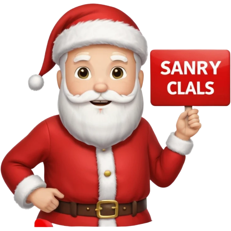 Santa Claus rally emoji