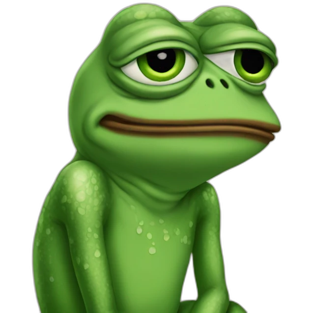 one pepe the frog sad emoji