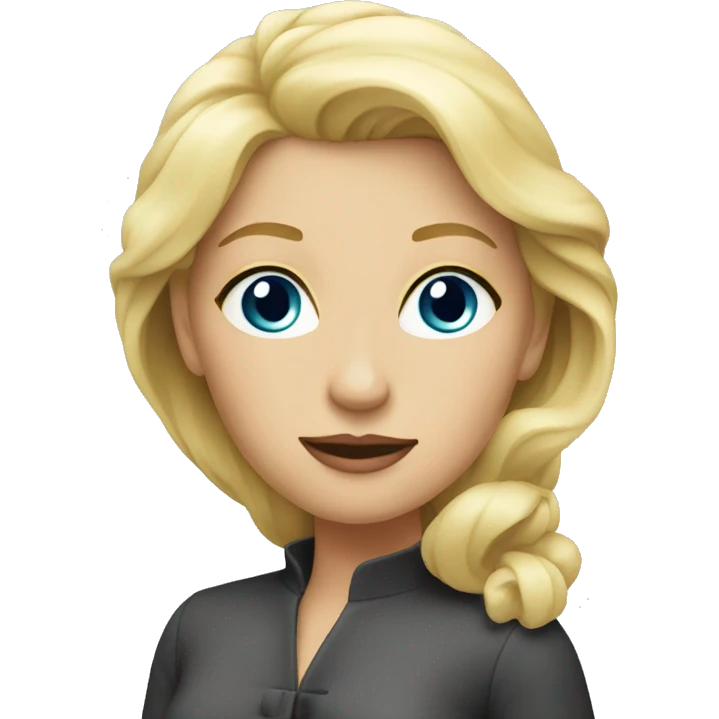 blonde elegant woman emoji