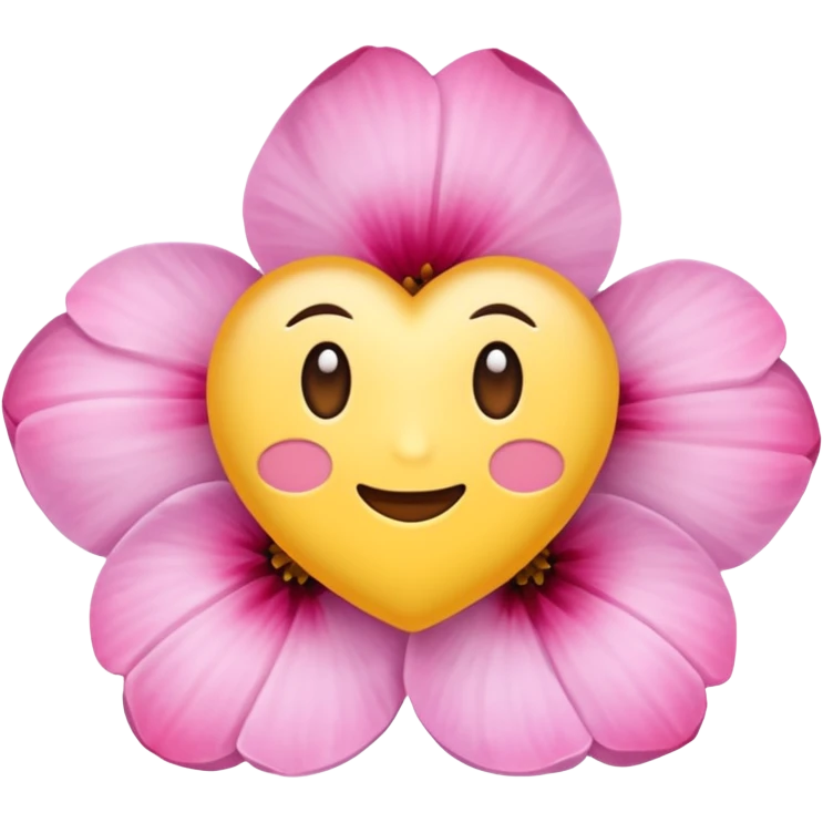 桃とクローバー emoji