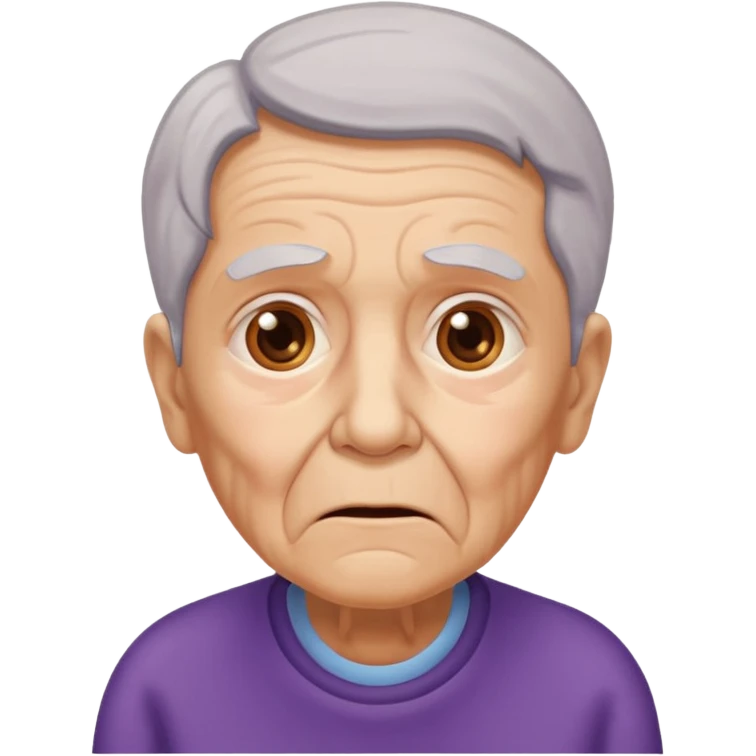 idoso confuso alzheimer emoji