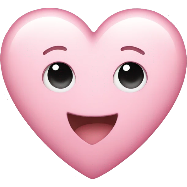 Light pink heart emoji