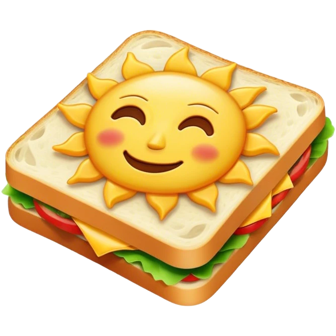 Sun sandwhich emoji