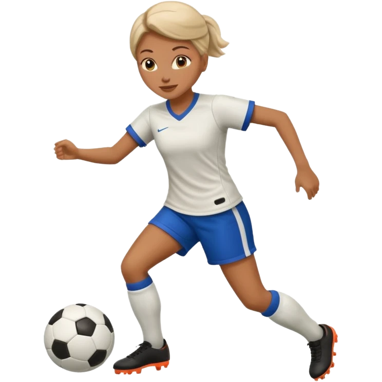 female person playing soccer emoji