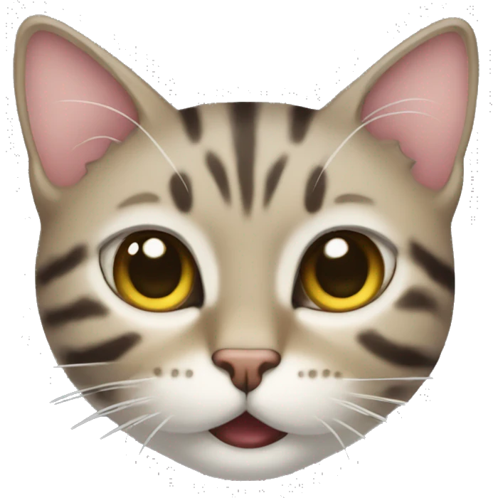 Salivating cat emoji
