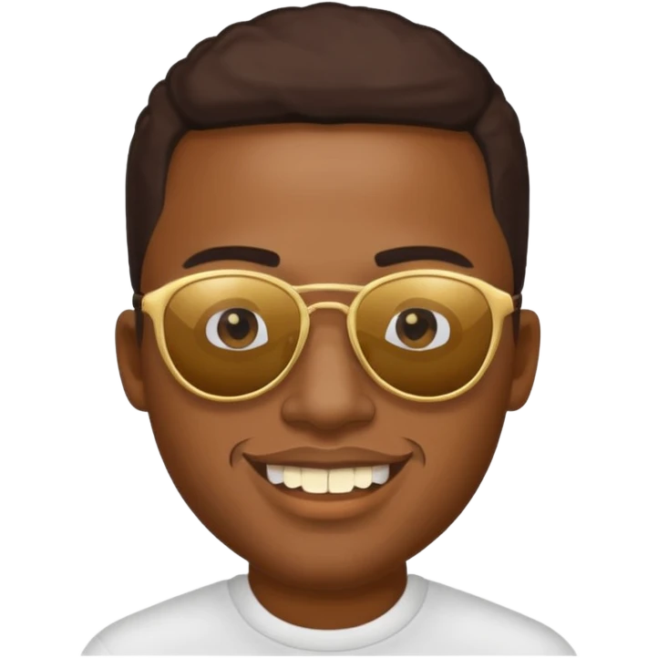 Black man with gold teeth and sun glasses emoji